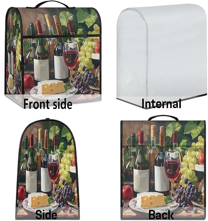 Wine Kitchen Aid Mixer Cover Compatible Stand Mixer Dust Cover | Grape Kitchen - Image 7