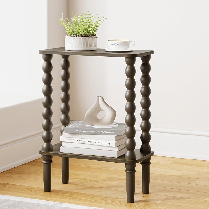 Veegle Narrow Side Table, Small End Table - Image 4
