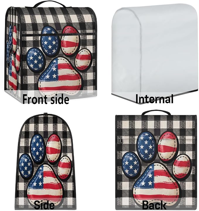 Paw Print Kitchen Aid Mixer Cover Compatible Stand Mixer Dust Cover | American - Image 7