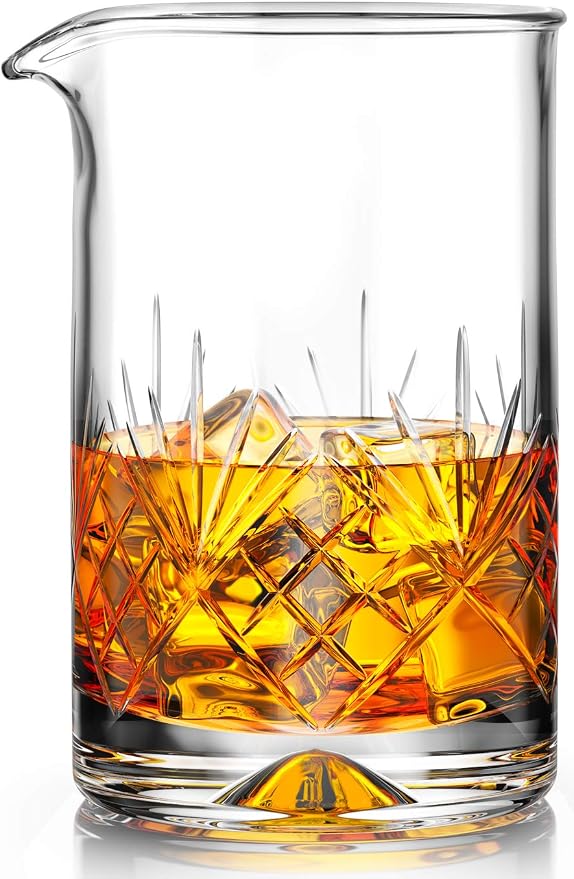 Mofado. Premium Crystal Cocktail Mixing Glass/Cocktail Shaker 18oz by Mofado