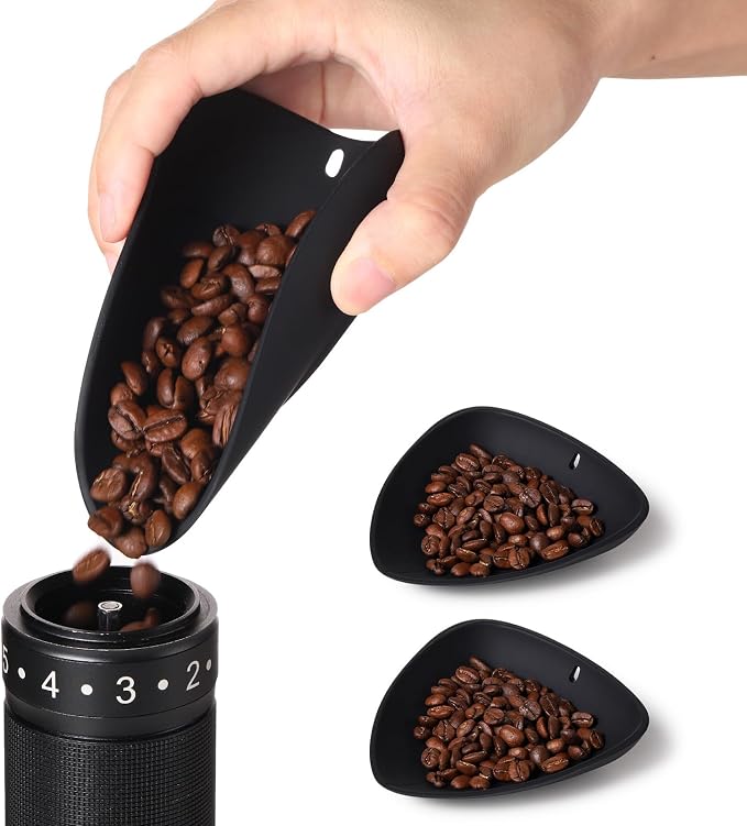 Bincoo Flexible Silicone Coffee Bean Dosing Cup, 2 Pack Weigh Boat Container by Bincoo
