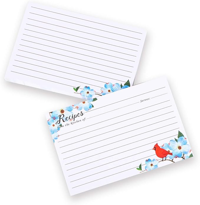 COFICE Recipe Cards 4x6 Inch, Cut Thicken Card Stock Double Sided Recipe Cards - Image 5