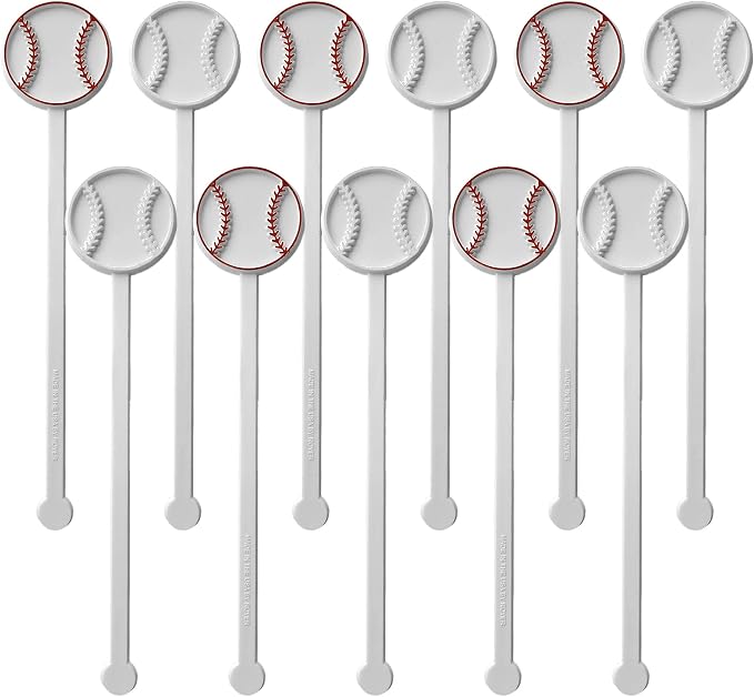 Royer – Baseball Cocktail Stirrers | Fun Baseball Swizzle Sticks by RoyerCorporation