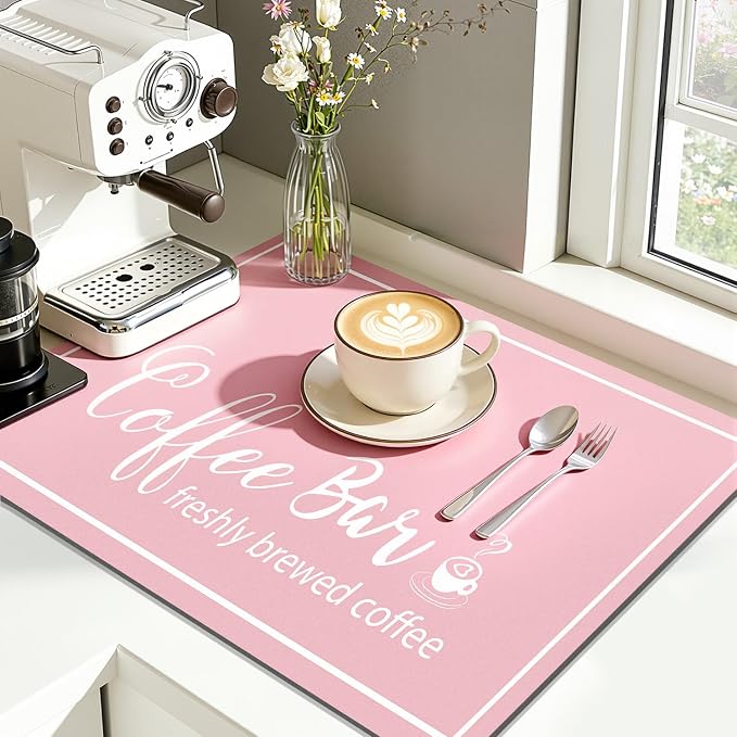 Findosom Dish Drying Mat, Cuttable Drying Mat by Findosom