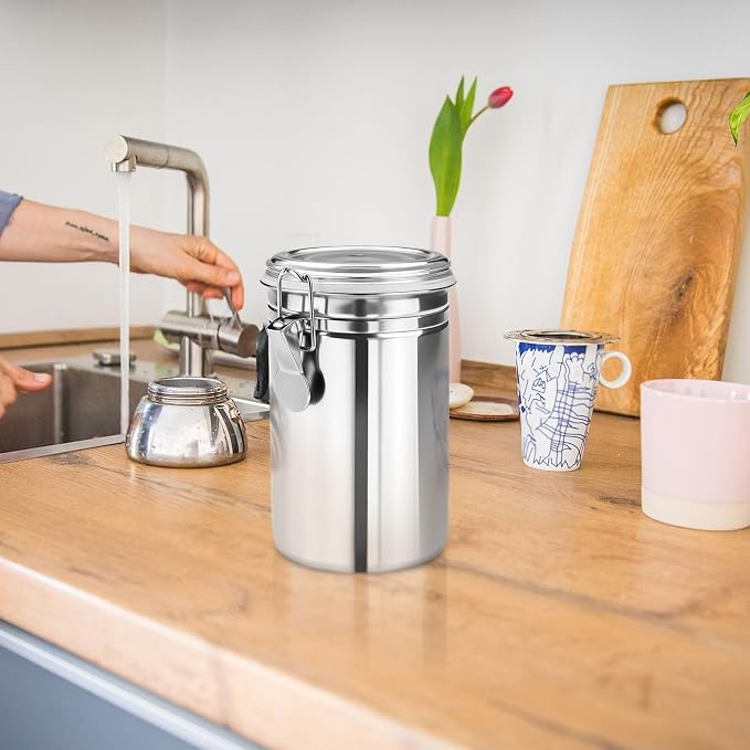 Stainless Steel Coffee Canisters - Image 7
