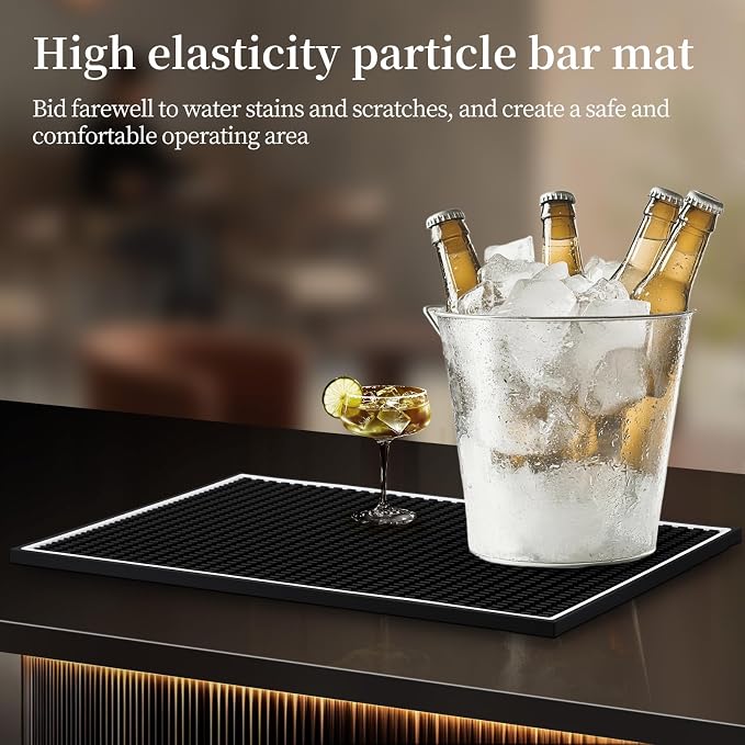Bar Mats Countertop Coffee Mat for Home Bar, Service Spill Mat for Cocktail - Image 6