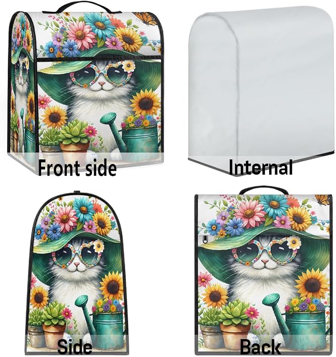 Cat Kitchen Aid Mixer Cover Compatible Stand Mixer Dust Cover | Funny Flower - Image 7