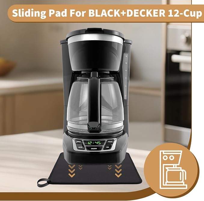 Sliding Pad for BLACK+DECKER 12-Cup Digital Coffee Maker- Smooth Glide - Image 3
