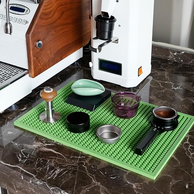 watchget Green Silicone Coffee Bar Mat - Image 5