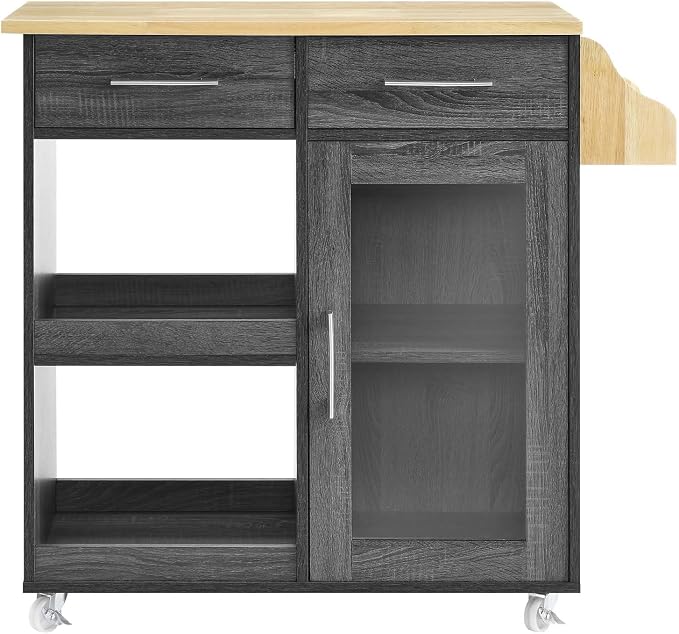 Modway Culinary Rolling Kitchen Cart - Image 4