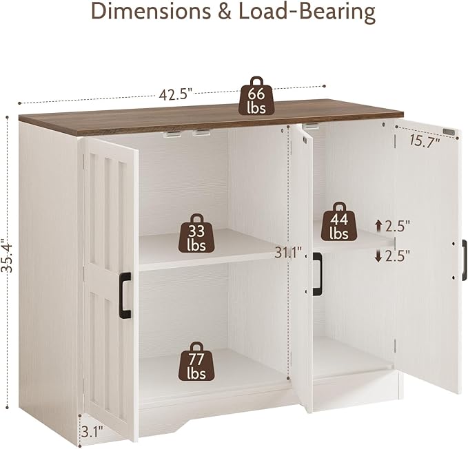 Modern Farmhouse Buffet Cabinet - Image 2