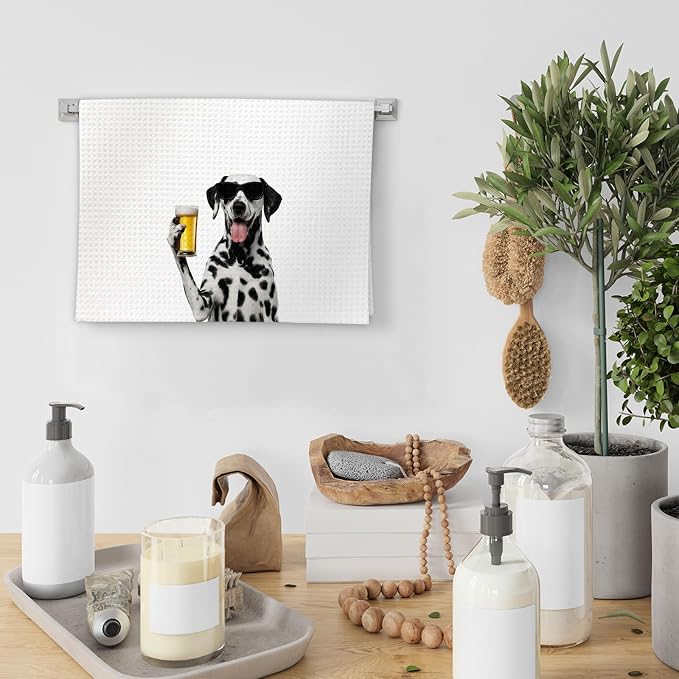 Dalmatian Gifts Wine Kitchen Towels Set of 2, Gifts - Image 4