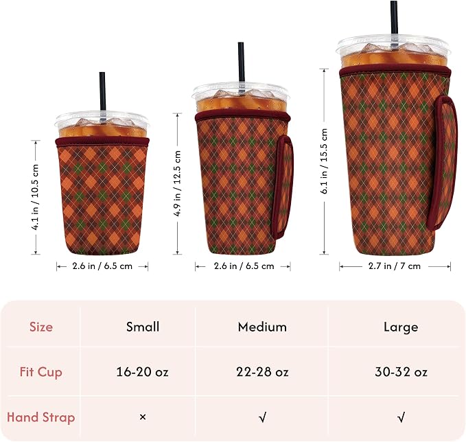 Reusable Insulated Neoprene Iced Coffee Sleeve - Image 4