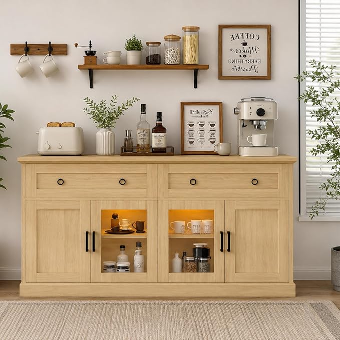 63'' Sideboard Buffet Cabinet - Image 3