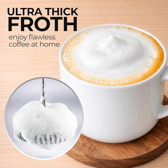Zulay Froth N Go Milk Frother – 3-in-1 Handheld Frother Wand - Image 2