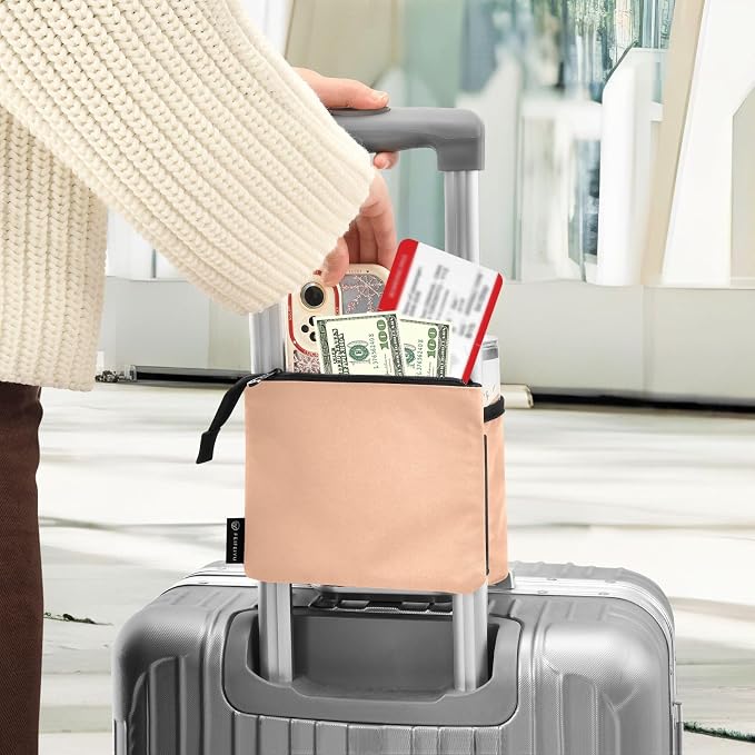 DOMIKING Peach Fuzz Travel Luggage Cup Holder - Image 4