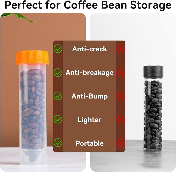 20Pcs Single Dose Coffee Bean Storage Tubes - Image 4