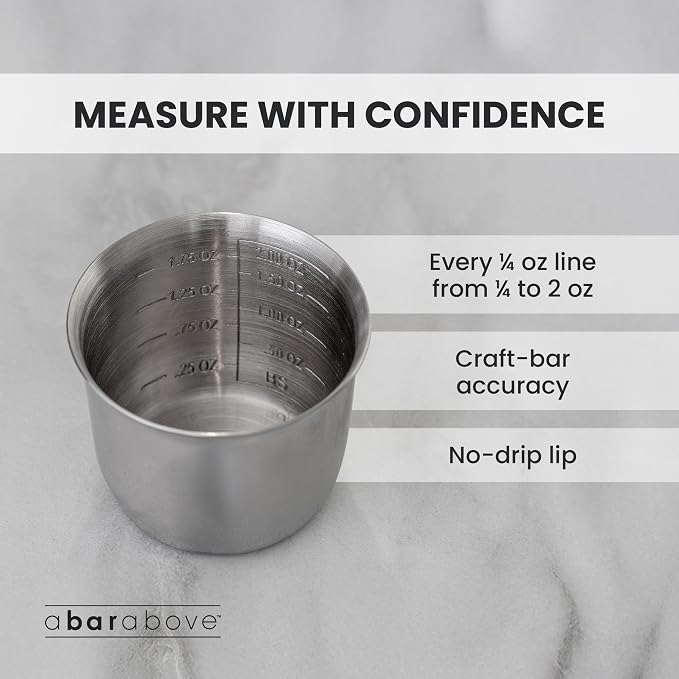 A Bar Above All-in-One Cocktail Shaker | 24oz Stainless Steel Cobbler Shaker - Image 2