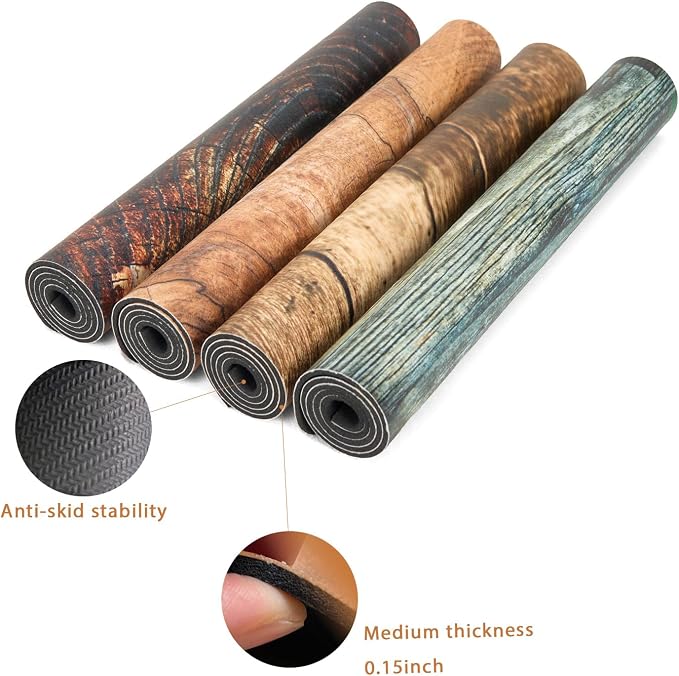 Coffee Mat 32x18 Inch, Wood Grain Coffee Placemat, Absorbent Hide Stain Rubber - Image 7