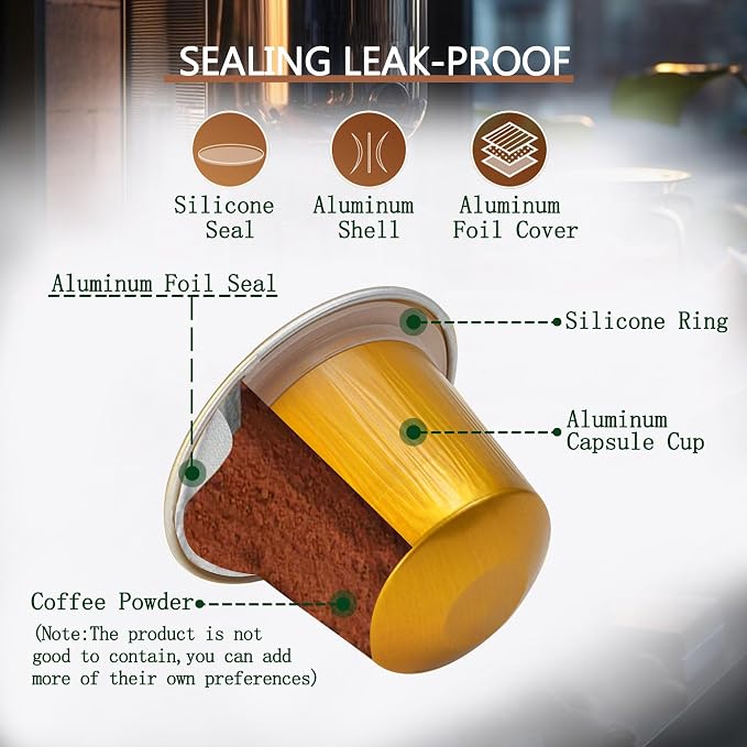 Espresso Capsules Refillable Coffee Pods - Image 4