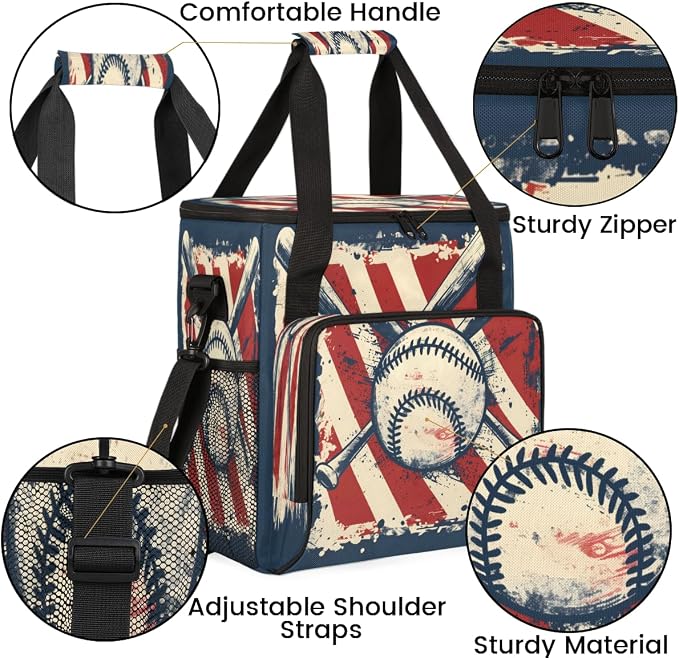 Baseball Pattern Coffee Machine Bag Compatible - Image 6