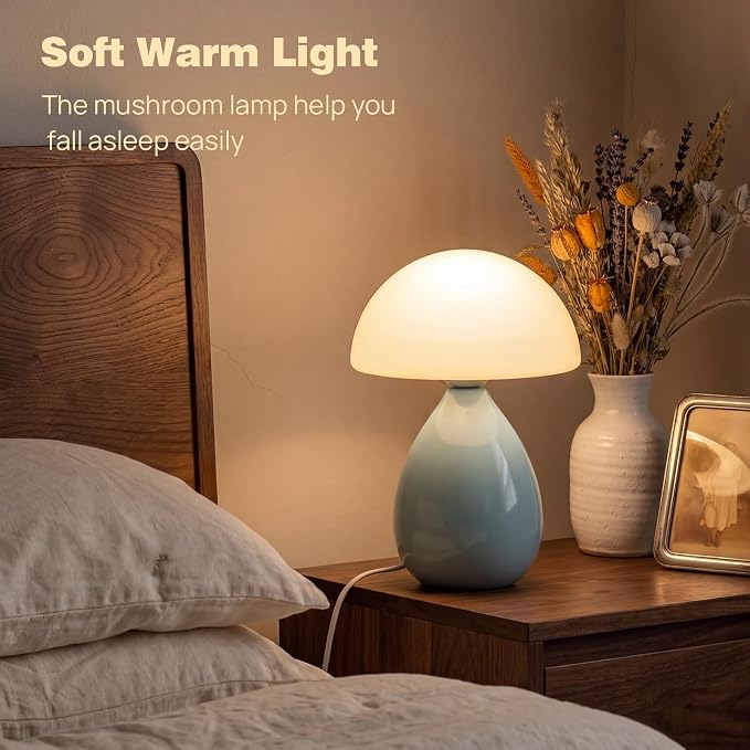 Mushroom Table Lamp for Bedroom, Small Lamp for Living Room, Nightstand - Image 5