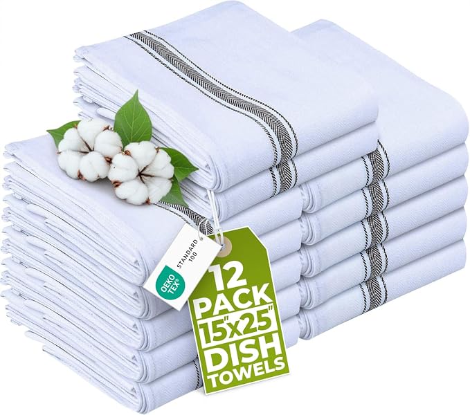 Utopia Towels Black Dish Towels 100% Ring Spun Cotton Highly Absorbent & by Unknown