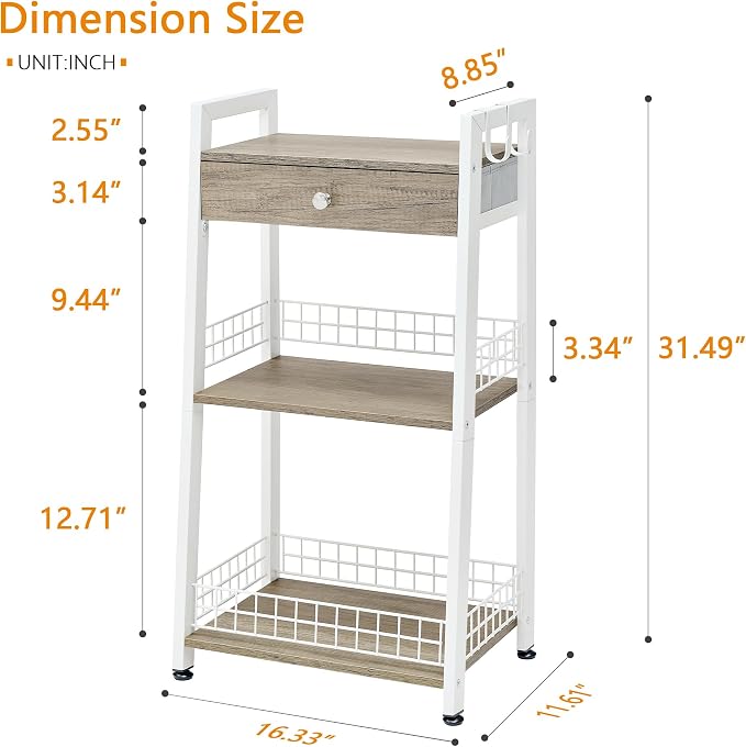 Gewudraw 3-Tier Ladder Shelf - Image 3