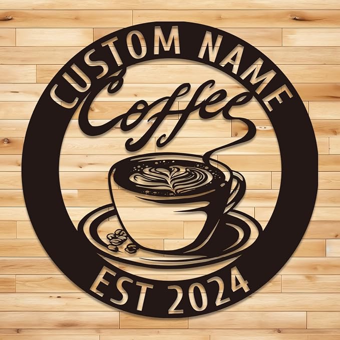 Custom Metal Sign, Coffee Sign Metal, Coffee Sign by RealizeEveryone%E2%80%99sCreation