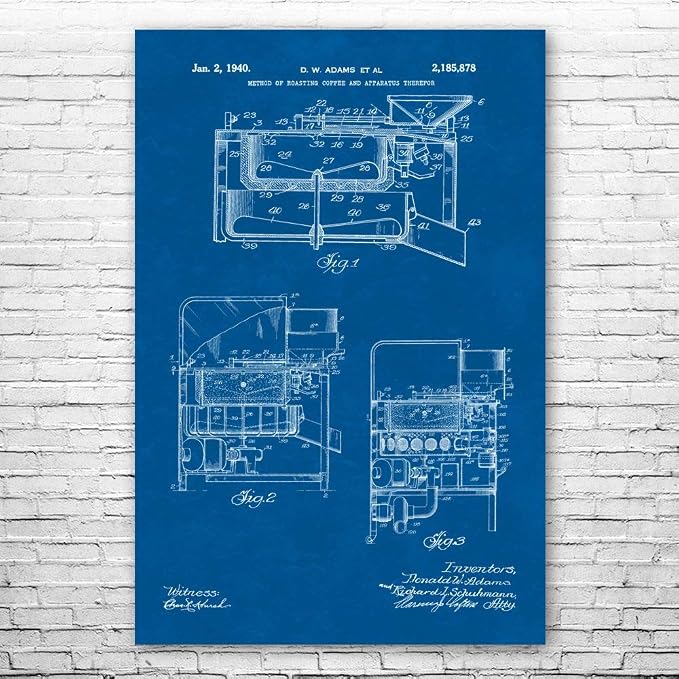 Pan Coffee Roaster Poster Print, Coffee Decor, Barista Gift, Restaurant Wall Art by Unknown