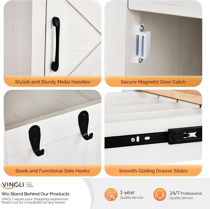 VINGLI Rolling Kitchen Cart - Image 6