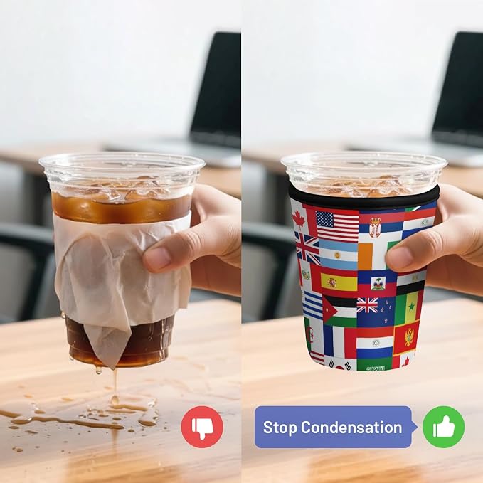 Iced Coffee Sleeve Reusable Cup Sleeves - Image 4