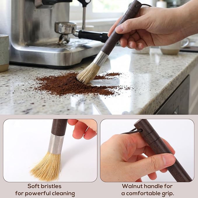 3pcs Coffee Grinder Cleaning Brush Set, Espresso Machine Cleaning Brushes - Image 4