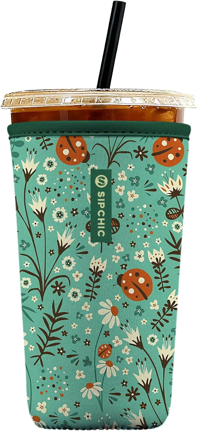 Iced Coffee Sleeve – Neoprene Reusable Cup Sleeves by Unknown