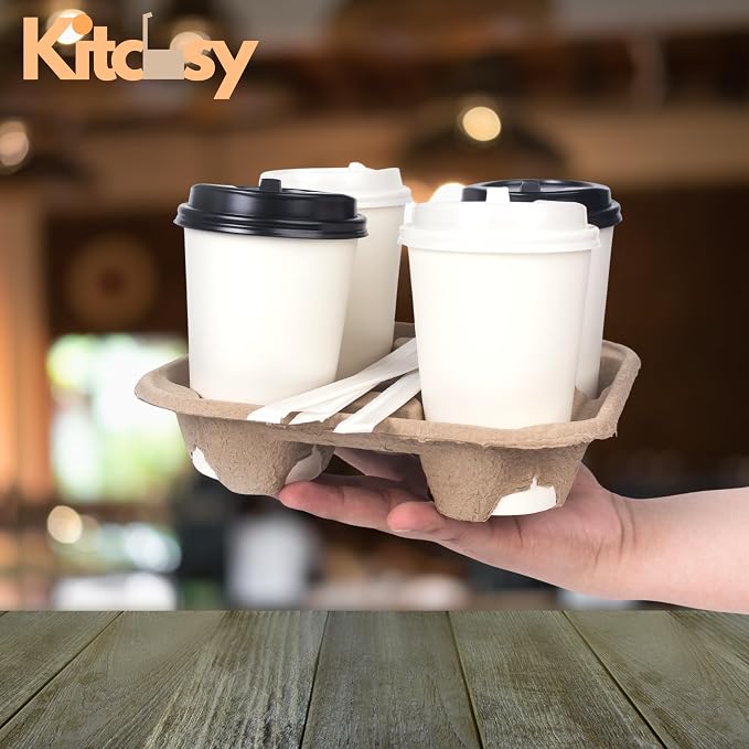 4-Cup Disposable Drink Carrier Tray - Image 4
