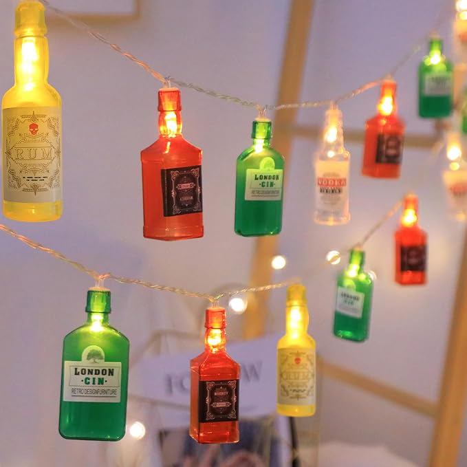 Battery Operated Wine Bottle String Lights, 6.86FT Summer Decorative Hanging by Unknown