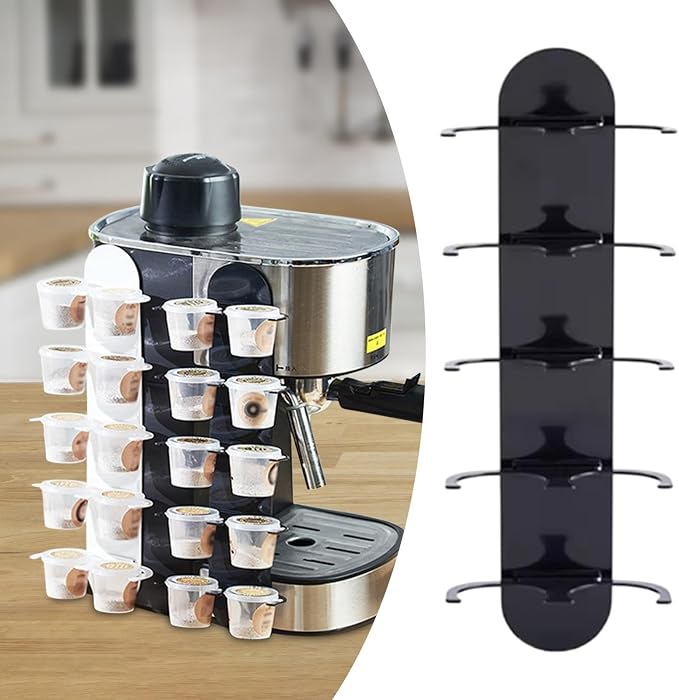 Coffee Capsule Storage Unit, Coffee Pad Dispenser, Shelf - Image 5