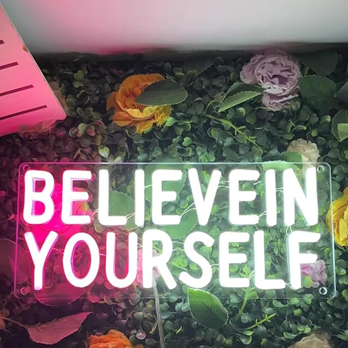 Believe in Yourself Neon Sign, 23 Inch Dimmable LED Neon Light - Image 2