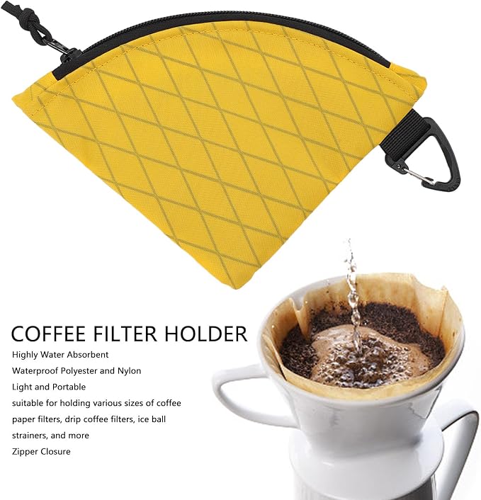 Coffee Filter Paper Storage Bag Nylon Polyester Organizer Holder - Image 3