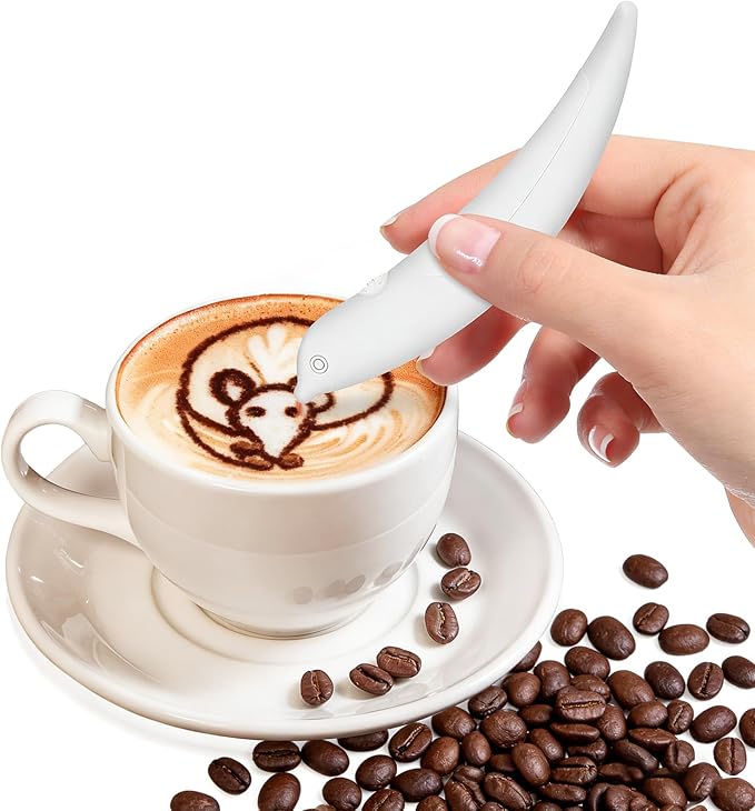 Latte Art Pen, Coffee Pen for Electrical Coffee Art for Latter, DIY Spice Pen by Ntrjtrss