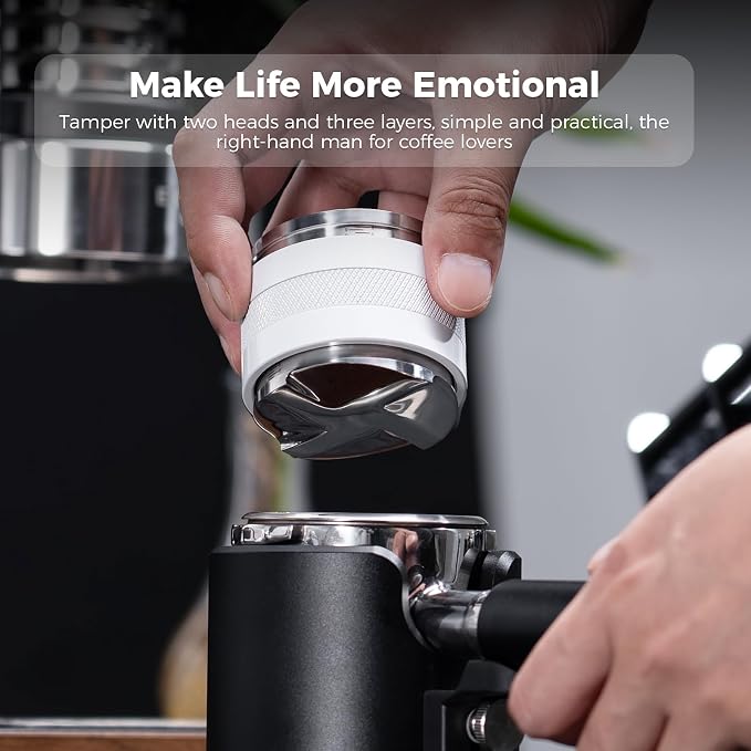 IKAPE Coffee Products, 51mm Coffee Distributor & Hand Tamper, Adjustable Depth - Image 7