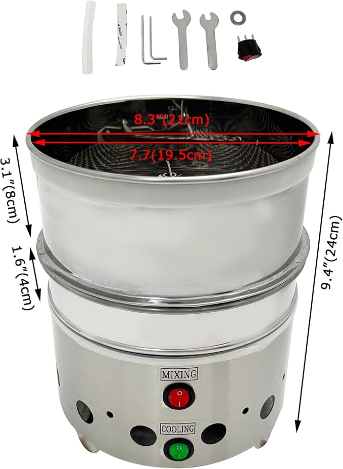 Self-Stirring Coffee Bean Cooler, 110v Electric Rapid Cooling Machine 1.76LB - Image 8