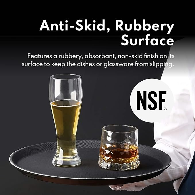 New Star Foodservice 24913 Non-Slip Tray, Rubber Lined - Image 4