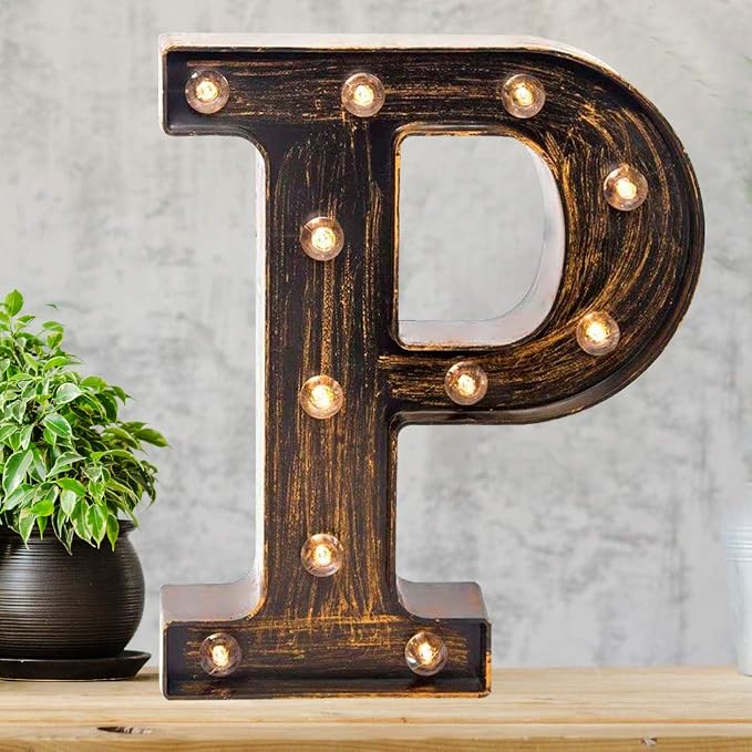 Pooqla Vintage Light Up Marquee Letters - Image 8