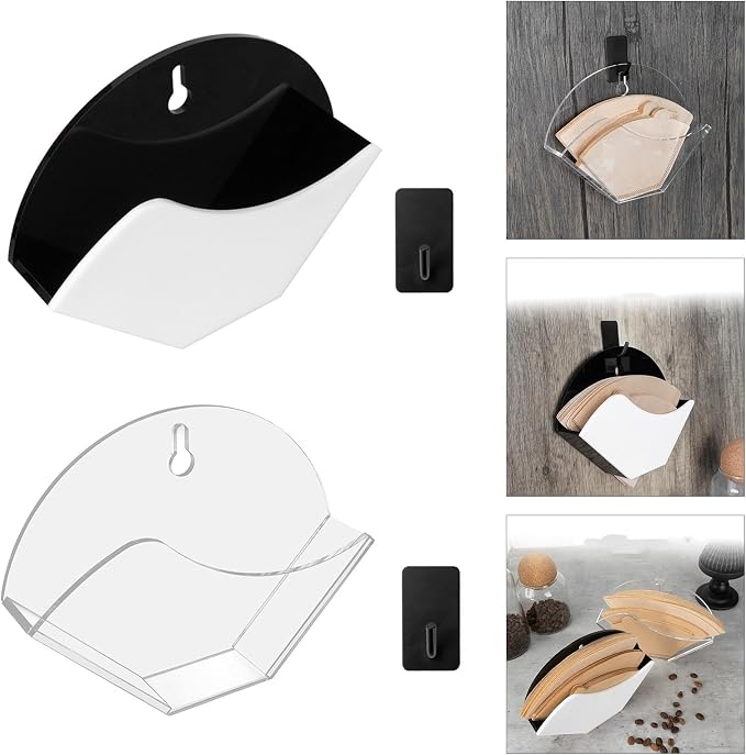 Hand Brewing Coffee Paper Holder Rack Tool Filter Shelf Paper Storage Holder - Image 2