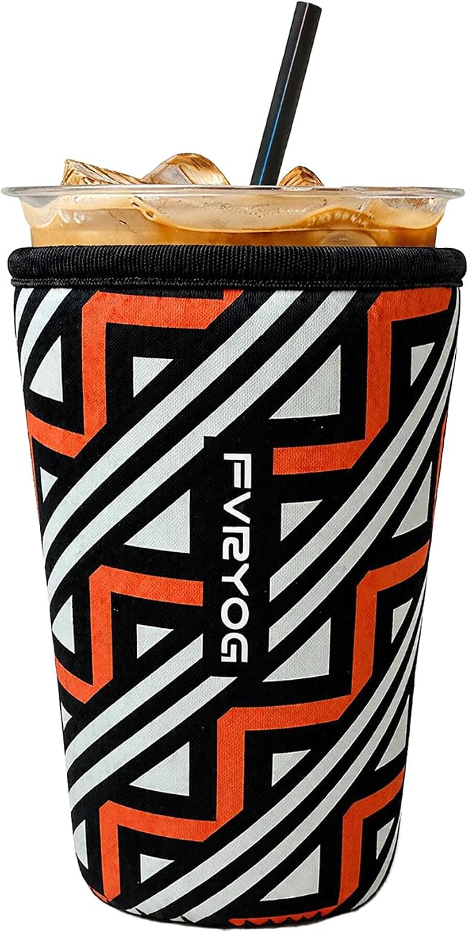 Reusable Insulated Neoprene Iced Coffee Sleeves by Fvryog