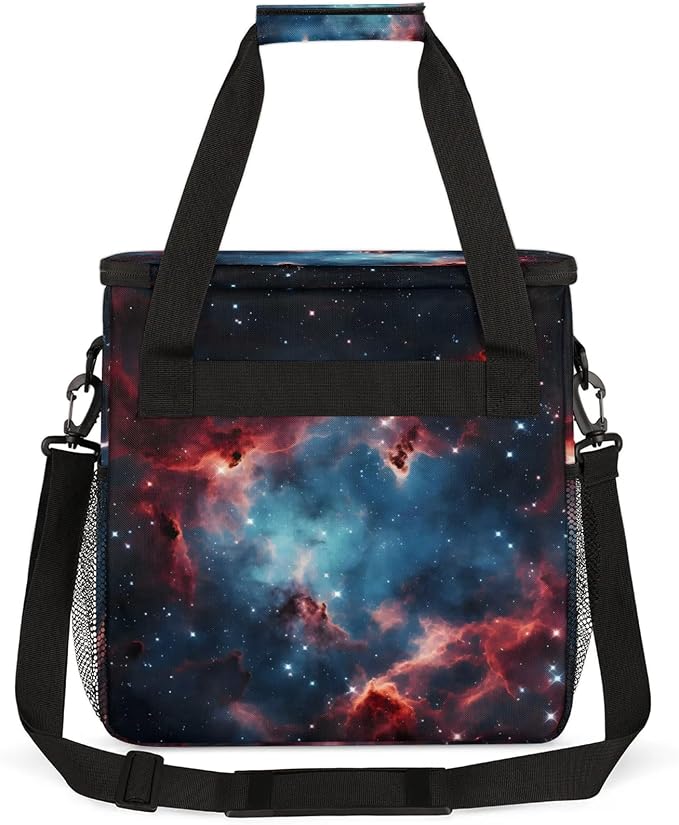Galaxy Star Outer Space Coffee Maker Carring Bag, Large Insulated Storage - Image 5