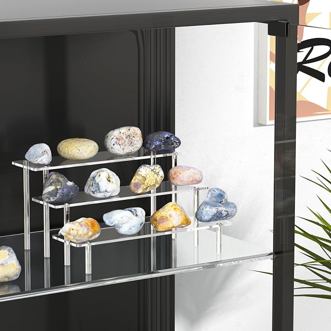 3 Tier Acrylic Display Risers, Large Perfume Organizer Stand, Display Shelves - Image 4
