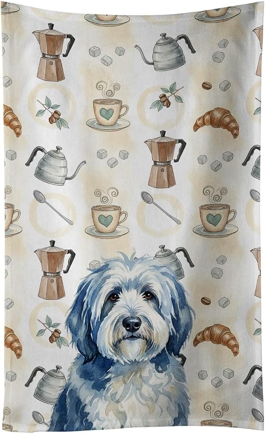 Caroline's Treasures Blue and White Old English Sheepdog Coffee Bar Kitchen by CarolinesTreasures