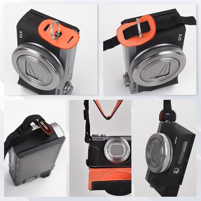Rieibi G7 X G7X II G7X III Case, Trendy Leather Camera Case - Image 7